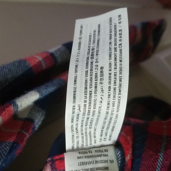 Red & blue checker pattern flannel - Great fit & look - Picture 5 of 9